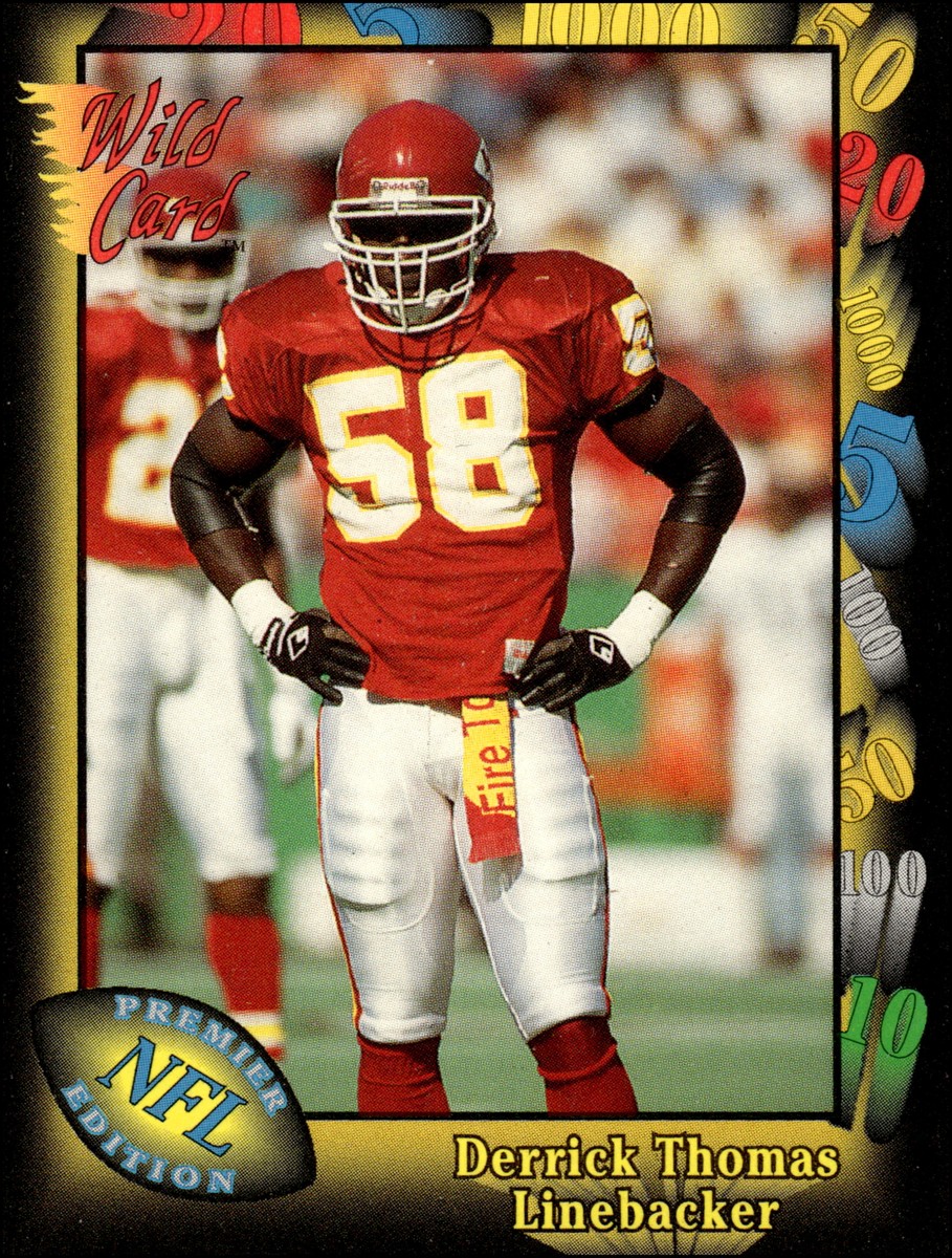 1991 Wild Card #22 Derrick Thomas Kansas City Chiefs | eBay