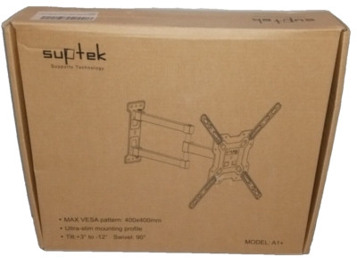 Suptek TV Wall Mount Swivel Tilt Rotation Full Motion for Most 23 to 55 inch
