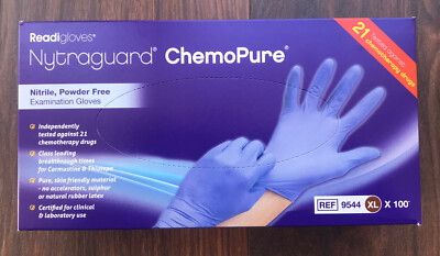 Nytraguard ChemoPure Nitrile Examination Gloves (100) Extra - Main Image
