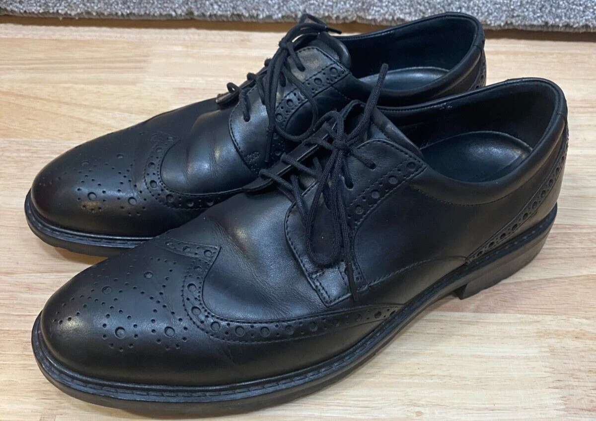 Scarpe eleganti Oxford Ecco VITRUS da uomo 45 US 11 in pelle nera con punta alare