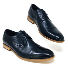 Stacy Adams Memory Foam Mens Black Leather Oxford Cap Toe Dress Shoes Szze 12 M