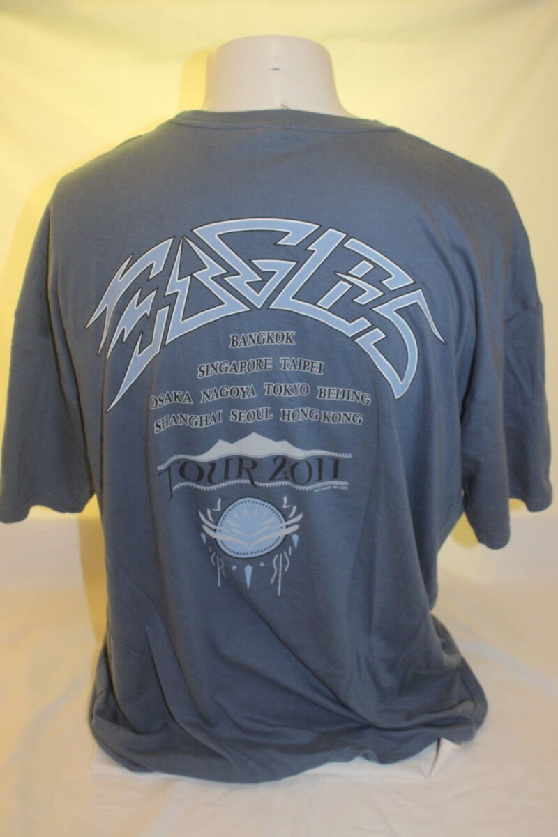 Eagles 2011 Asia Tour Men's Blue T Shirt Size XL Bangkok Eagles 2011 Asia Tour Men's Blue T Shirt Size XL Bangkok
