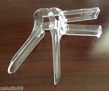 10 Disposable Vaginal Speculum Size L, Sterile, Plastic, Clear -no screw-