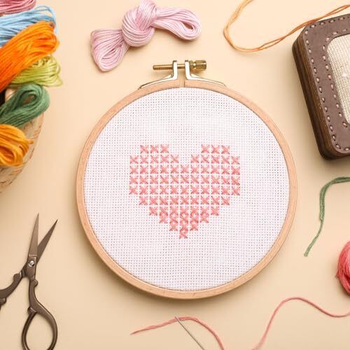 pcs 8" Plastic Mesh Canvas Sheet 13 Count Round Needlepoint Blank Canvas for 10 - Picture 6 of 6