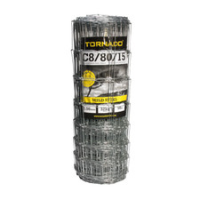 C8/80/15 TORNADO STOCK FENCING 50M Galvanised Wire 50 Metre Sheep Fence Net Mesh
