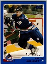 03-04 ITG TOPPS TRADED BLUE PARALLEL - MARTIN RUCINSKY /500 #TT80 CANUCKS