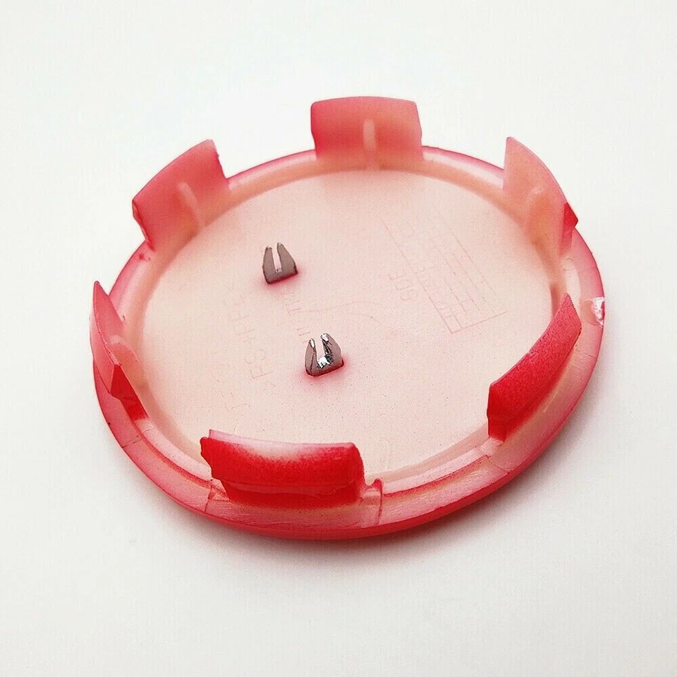 Kit de 4 tapacubos centrales rojos Honda logotipo plateado OEM para Element 69MM 2003-2011 Foto 4 de 4