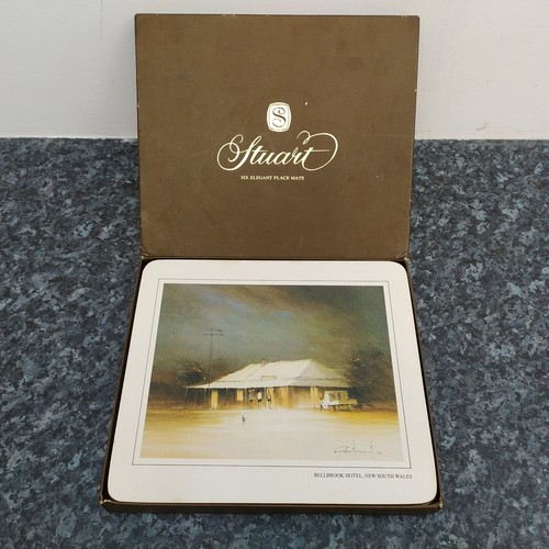Juego de 6 manteles individuales vintage Stuart Australian Hotels con respaldo de corcho en caja - Comentar - Imagen 18 de 24