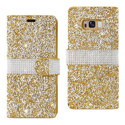 Reiko Samsung Galaxy S8 Edge /S8+ /S8+/ S8 Plus Diamond Rhinestone Wallet Case i