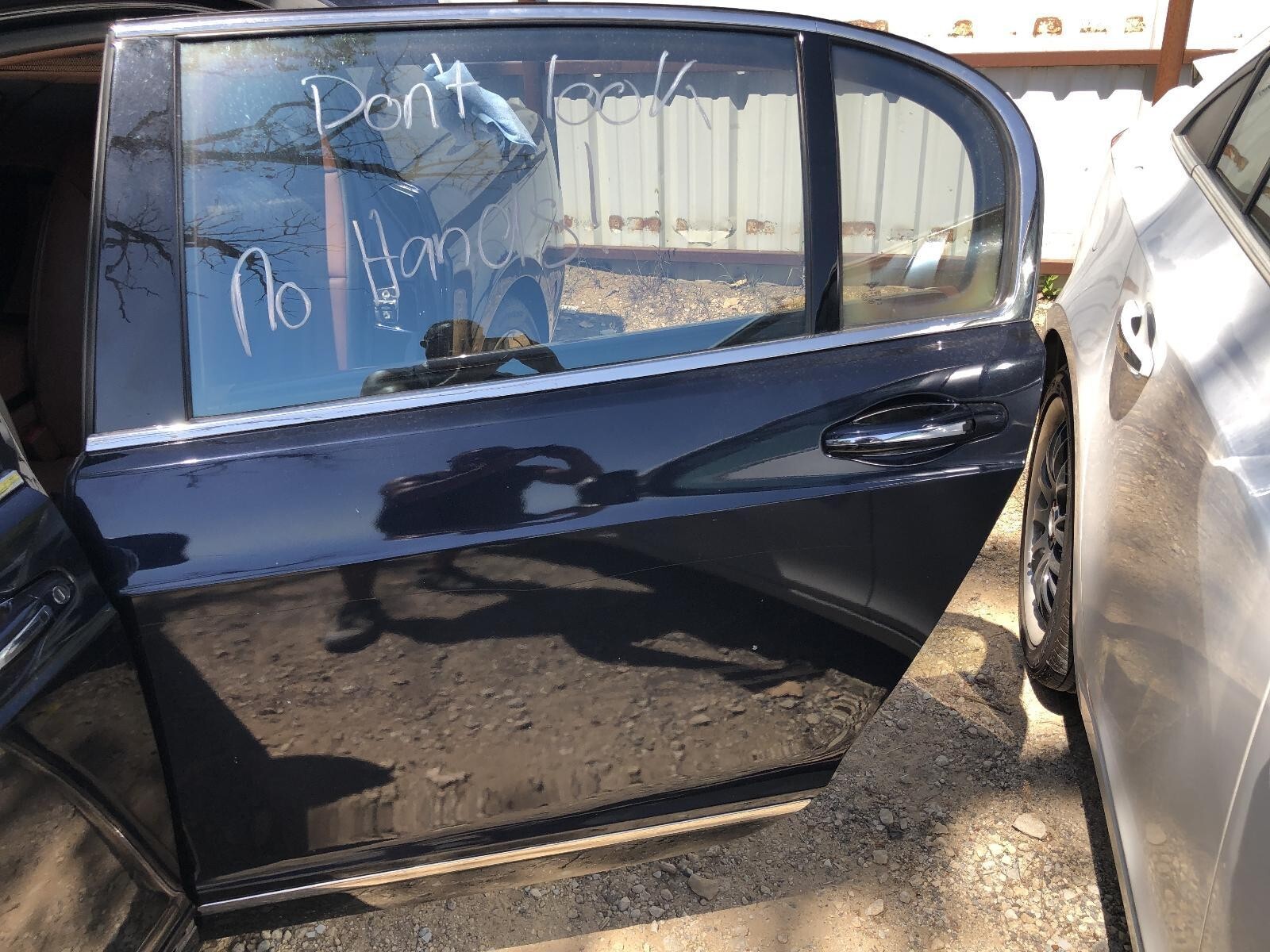 2006 BENTLEY CONTINENTAL FLYING SPUR Rear Side Door Left Driver LR5W Blue 984651