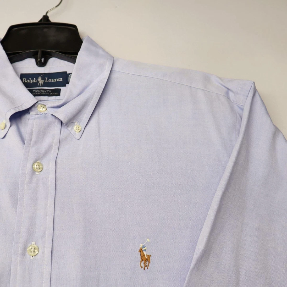 Polo Ralph Lauren Yarmouth Button Down Dress Shirt Size 17 35 Mens