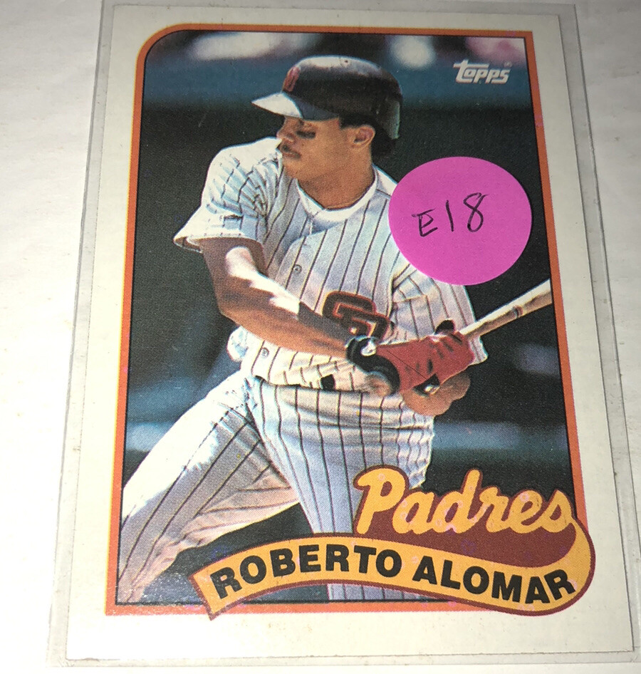 ROBERTO ALOMAR  San Diego Padres 1989 Home Majestic Throwback