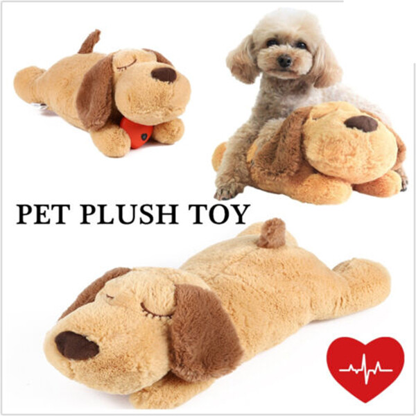 Plush Puppy Heartbeat Toy Snuggle Toy Behavioral Training Aid for