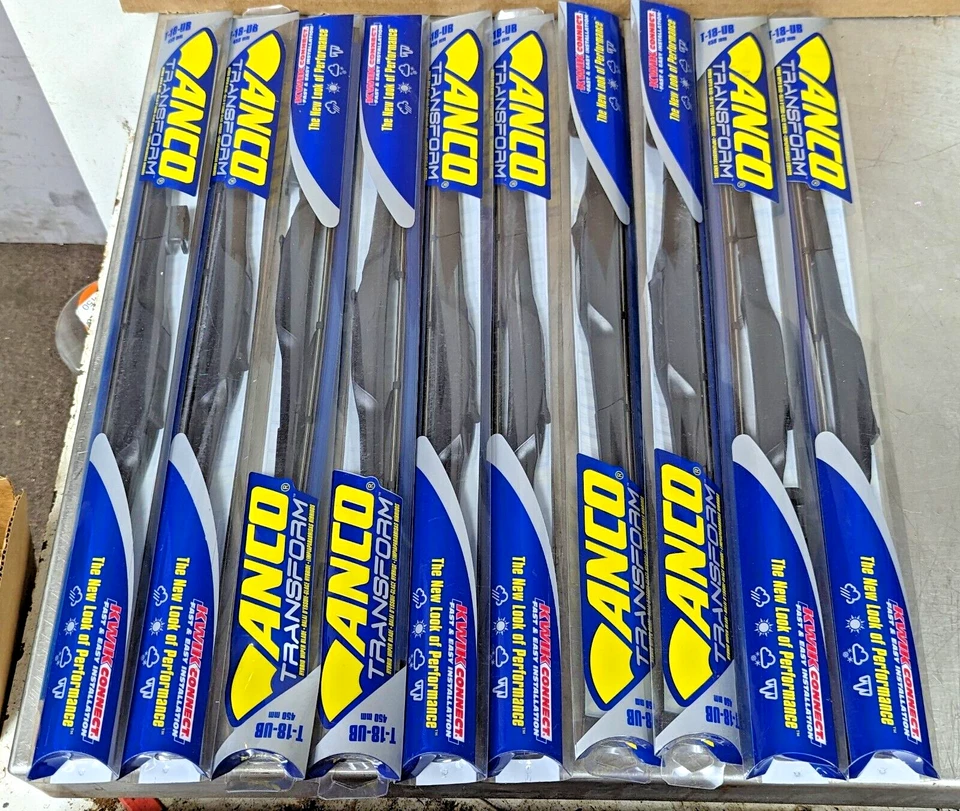 (20) ANCO Wiper Blade 18" HYBRID Transform Windshield FORD HYUNDAI HONDA T18UB Foto 2 de 4