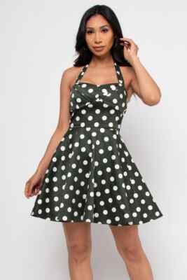 ruffle halter dress mini A-Line Red Halter Ruffle Short Party Dress – FancyVestido main image 1