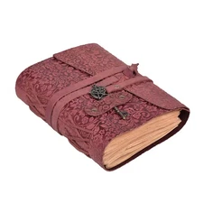 Handmade Leather Bound Journal for Men Women 260 Pages Blank of Vintage Paper