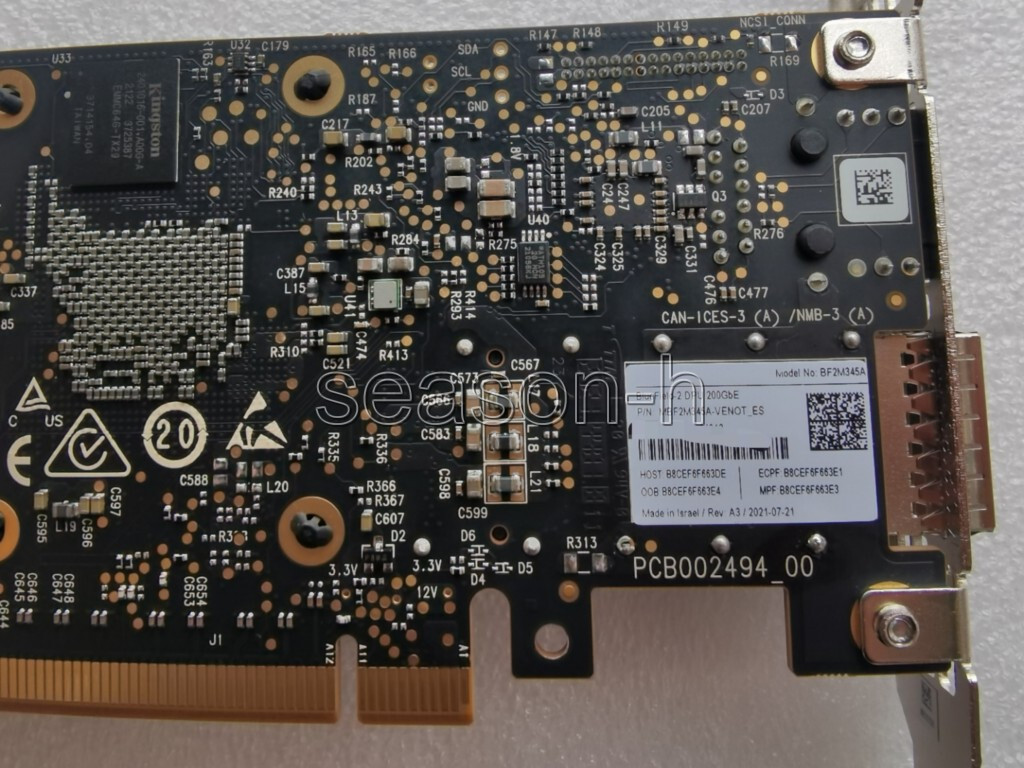 NVIDIA Mellanox® BlueField-2 E-Series MBF2M516A-CENOT 100GbE Dual-Port NVIDIA Mellanox® BlueField-2 E-Series MBF2M516A-CENOT 100GbE Dual-Port
