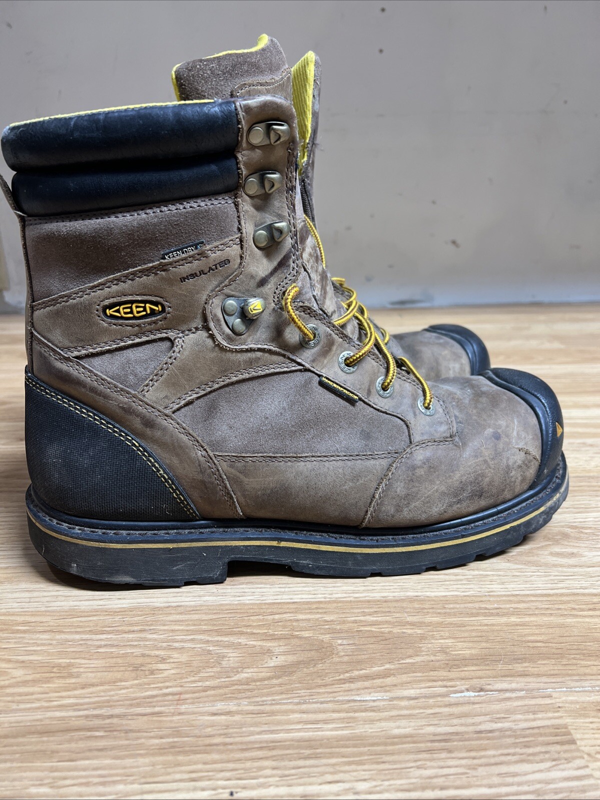 Stivali da trekking KEEN Sheridan taglia 14 marroni 400 g impermeabili da uomo utility