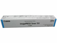 2 x Canon ImagePress T01 8067B001 Cyan Toner Cartridges