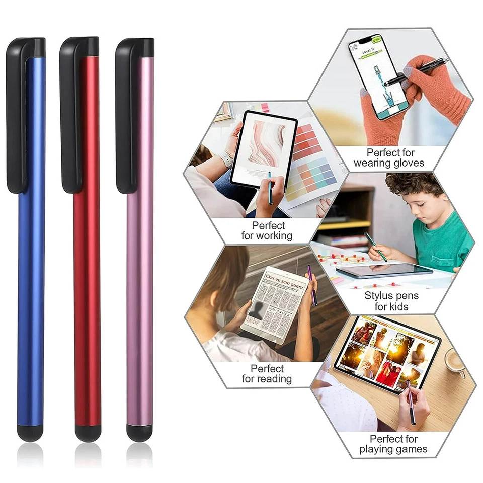 Capacitive Stylus Pen For Touch Screen Apple iPad Pro Air Mini Samsung Tablet - Image 2 of 4