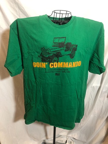 Jeep 3XL Goin Commando grün kurzärmeliges Herren-T-Shirt
