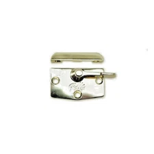 Pella Sash Lock and Keeper 3 Hole Double Hung Designer Series - Bright Brass