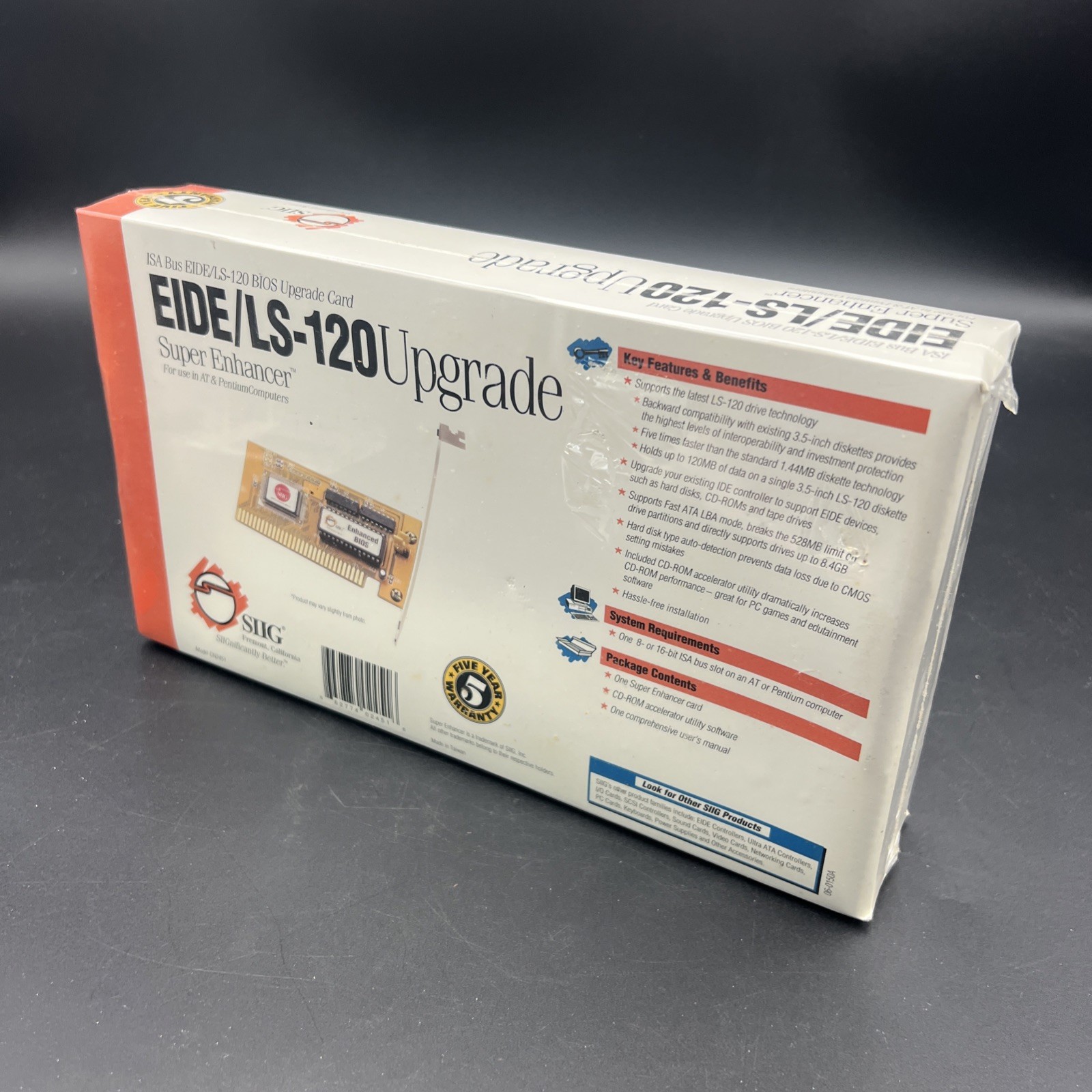 SIIG ISA Bus EIDE/LS-120 BIOS Upgrade Card Super Enhancer NEW/Sealed