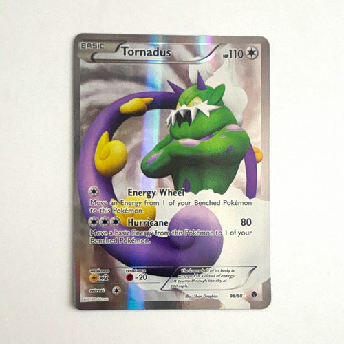 Tornadus 98/98 Emerging Powers Full Art Holo Ultra Rare Basic 110 HP Eng