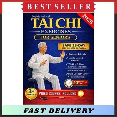 Tai Chi Exercises Seniors 28-Day Chair Standing Balance Strength Fall Risk 60+