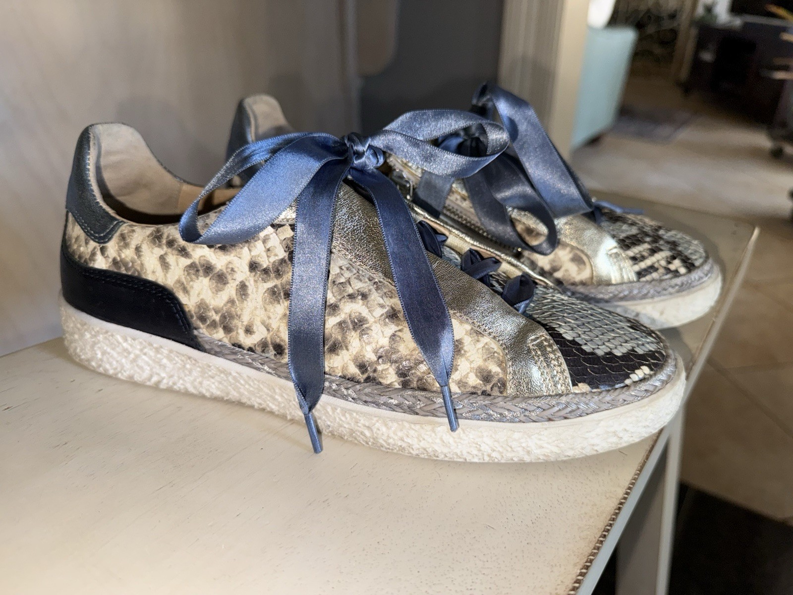 Softwaves Terracare Python Print Leather Ribbon L… - image 3