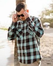 Dixxon Flannel TAHITI FLANNEL. Men's Large - New In Bag With Tags