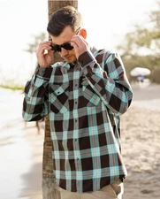 Dixxon Flannel TAHITI FLANNEL. Men's Medium  - New In Bag With Tags