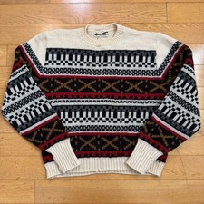 Vintage 100 Wool Fair Isle Sweater Size 42 by Puritan Sportswear