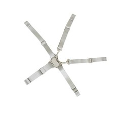 36cm Length 5-Point Children Dining Chair Baby Carriage Safety Belt Grey z