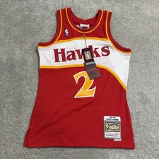 Mitchell & Ness Stacey Augmon Atlanta Hawks Jersey Mens S Red Swingman 1991-92