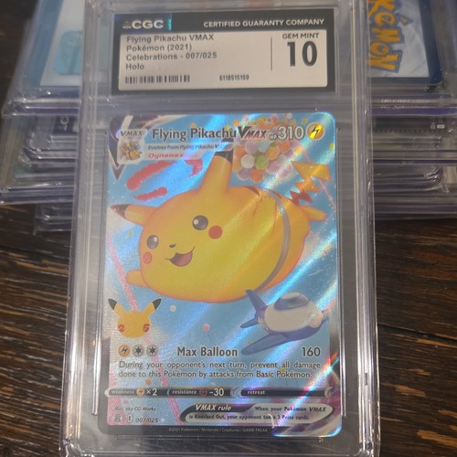 Flying Pikachu VMAX graded CGC 10 for sale on eBay
