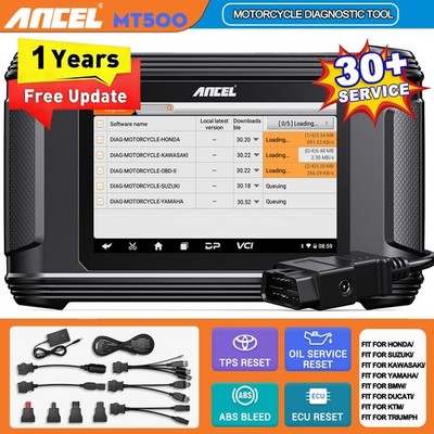 ANCEL MT500 Motorrad Diagnosegerät für BMW Honda Yamaha Motorcycle OBD2 Scanner