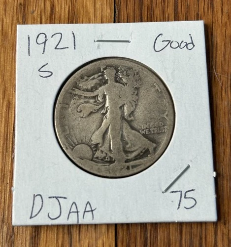 1921 S Walking Liberty Half Dollar KEY DATE 90% Silver Good G