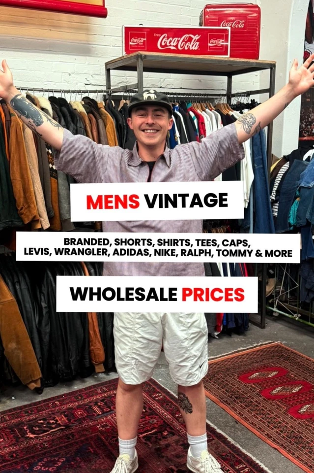 MENS BRANDED VINTAGE 💥 FRESH DELIVERY - WHOLESALE PRICES 💸