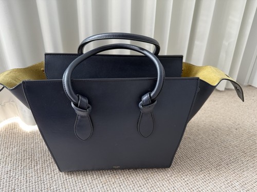 Celine Tie Leather Bag With Dust Bag - Picture 1 of 8