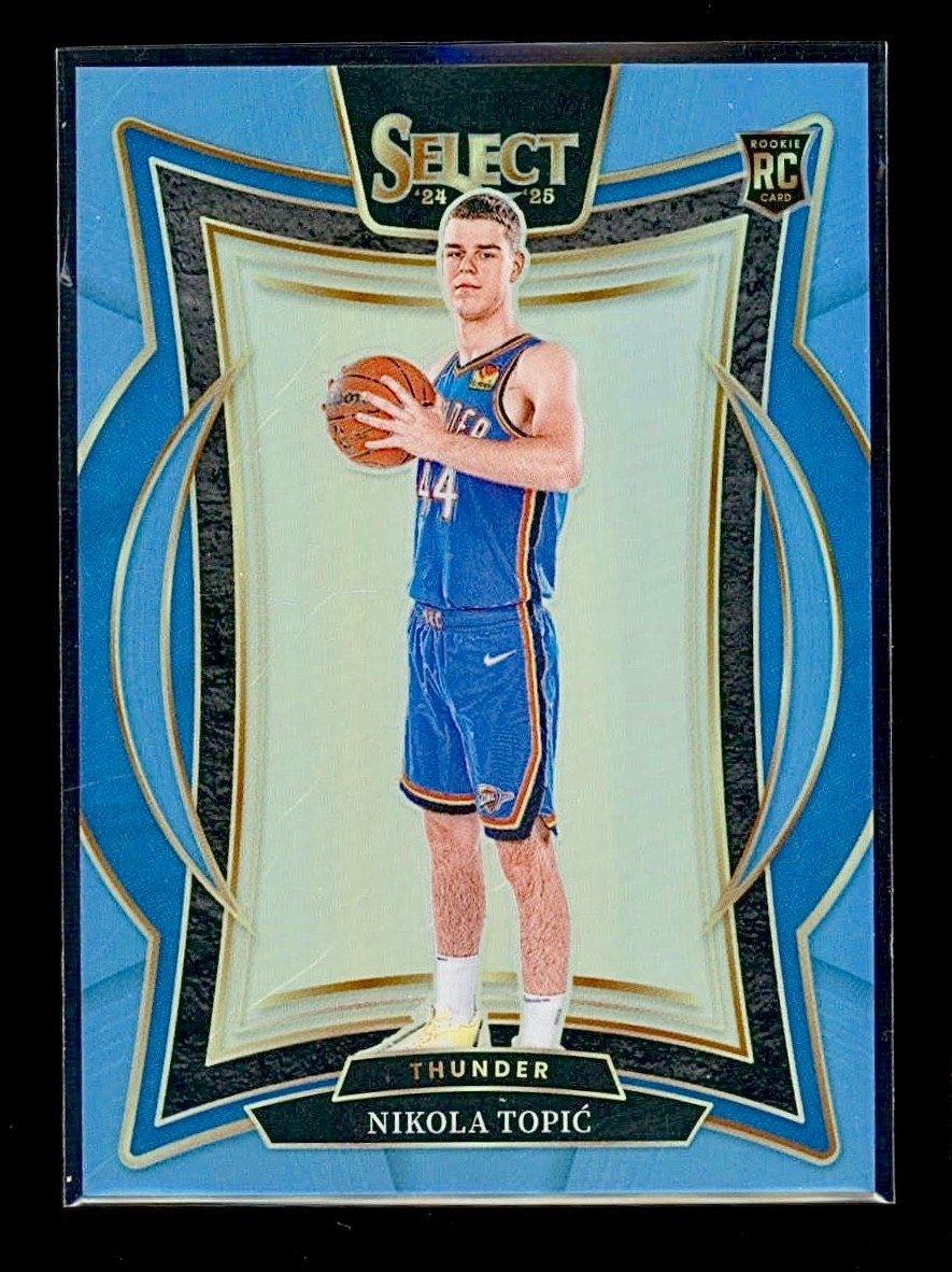 2024-25 Panini Select - Concourse Nikola Topic #89 Light Blue Prizm /299 (RC) 