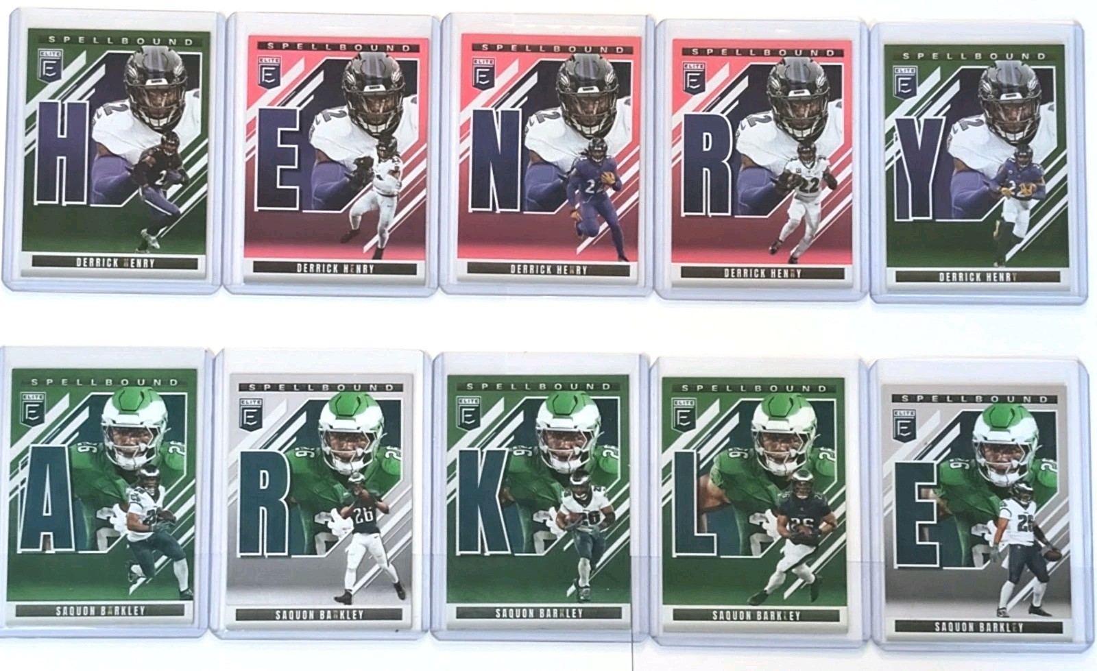 2025 Donruss Elite - Spellbound - FULL D. HENRY SET + 5 CARD S. BARKLEY LOT