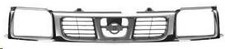 GRIGLIA MASCHERA MASCHERINA RADIATORE CROMATA NISSAN NAVARA KING CAB 1997-2001