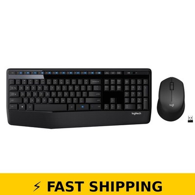 Logitech MK345 Wireless Keyboard and Mouse Combo with Palm Rest