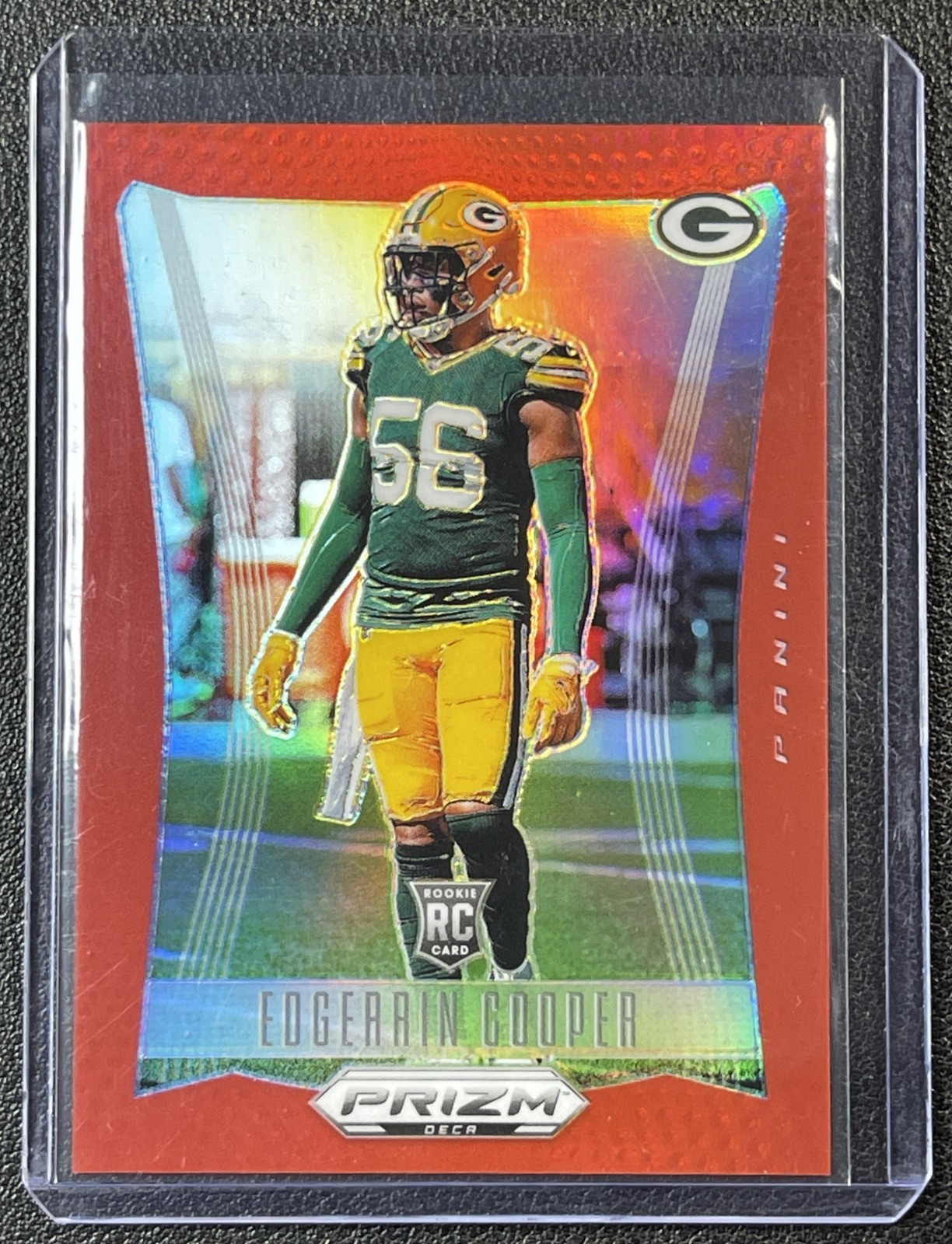 EDGERRIN COOPER 2024 PANINI PRIZM DECA #117 ROOKIE RED PRIZM RC 90/199 PACKERS