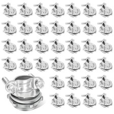 Dpwrrot 36 Packungen 1/2" Kabelverbinder für Romex, Zink 1/2 Zoll - 36 Stück, Silber 