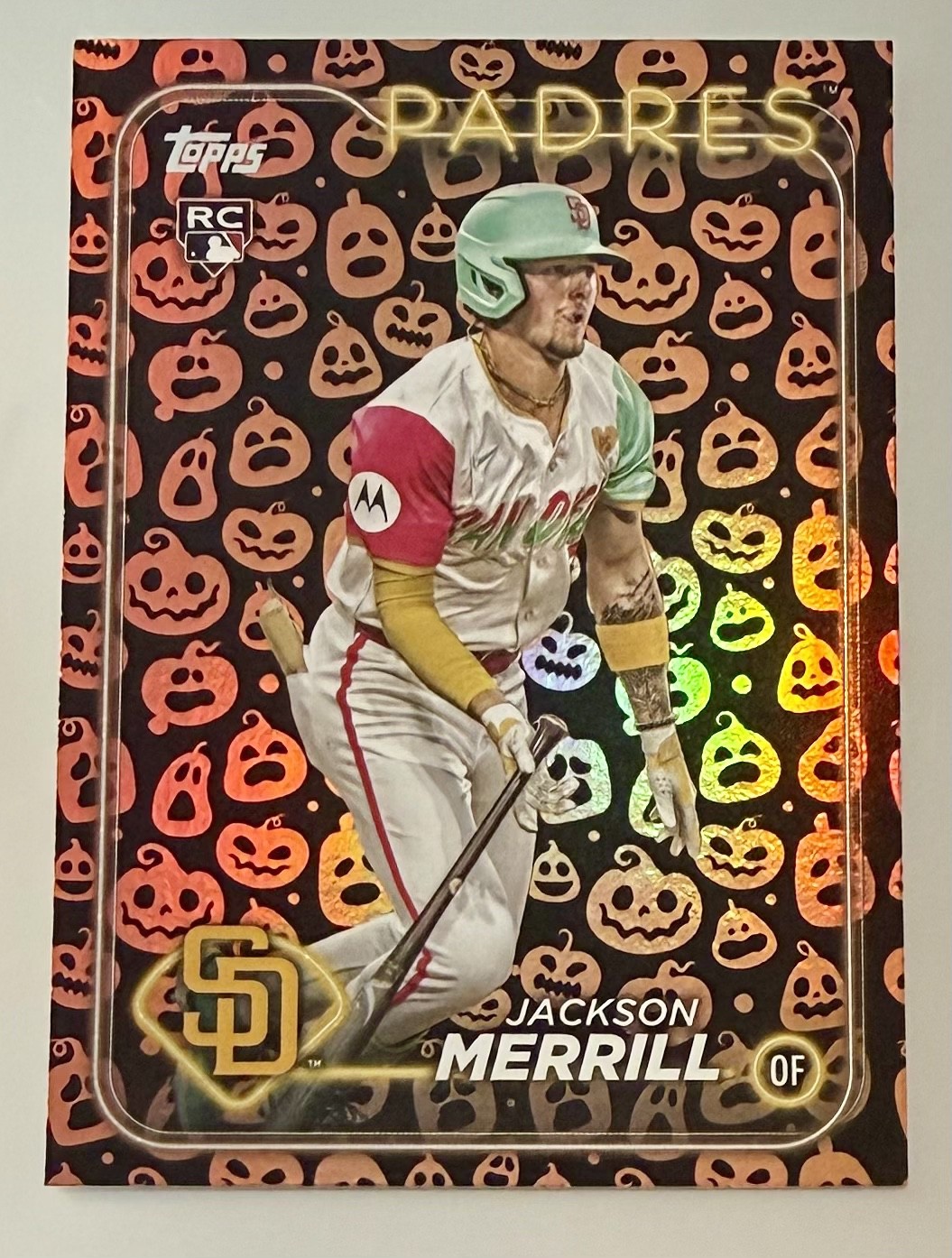 2024 Topps Update Jackson Merrill RC Jack O Lantern #US210 FOIL SP Parallel SSP