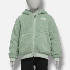 The North Face Kids Green Suave Oso Full-Zip Hoodie Sweater Size 6