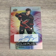 2024-25 Upper Deck Allure Color Flow Jack Drury CFA-JD Full Rainbow Autograph