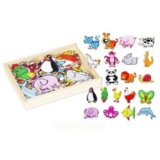 Wooden Magnetic Animals set by Viga Toys 3 